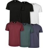 UC Men Basic Tee 6-Pack blk/blk/wht/rdwn/bttlgrn/nvy | Shoptok.si
