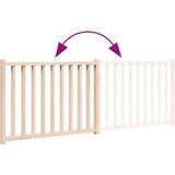 vidaXL Vrata za pse zložljiva 2 panela 160 cm trden les jelke | Shoptok.si