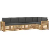  Set vanjskih sofa 6 pcs Bijela i antracit 310 x 132,5 x 73 cm | Eponuda.com