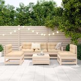  6-dijelni set vrtnih sofa od masivne borovine | shoptok.hr