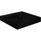 Maison Chic Lebdeča Stenska polica - Viseča Polica sijaj črna 23x23,5x3,8 cm MDF, (21793793) Cene
