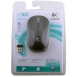 Logitech M185 Wireless mini miška, črna-siva Cene