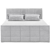 MID.YOU POSTELJA BOXSPRING 183 cm x 200 cm , tekstil, leseni material svetlo siva | Shoptok.si