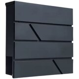  Antracitni Poštanski Sandučić XL za Pisma i Novine, 37 × 37 × 11 cm | shoptok.hr