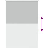 Rolo zavjesa Blackout svijetlo siva 100x130 cm Širina tkanine | shoptok.hr