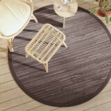 vidaXL Vanjski tepih smeđi Ø 160 cm PP | shoptok.hr