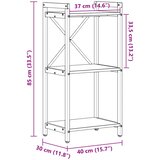  Polica Sivi hrast sonoma 40 x 30 x 85 cm Konstruirano drvo | shoptok.hr