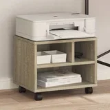Stojalo za tiskalnik s kolesi sonoma hrast 41x32x34,5 cm