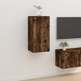 The Living Store Stenska TV omarica dimljen hrast 40x34,5x80 cm - Stenska TV Omarica, (21376986) Cene