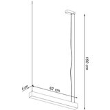  Obesna svetilka PINNE 67 bela, (21348018) | Shoptok.si