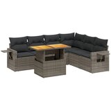  7-dijelni set vrtnih sofa sivi od poliratana | shoptok.hr