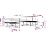  Set vanjskih sofa 6 kom. Prirodna Čvrsto drvo akacije Smeđa 325 x 162,5 x 73 cm | shoptok.hr