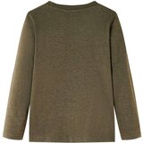  Dječja majica dugih rukava kaki prošarana 116 | shoptok.hr