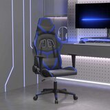  Masažni gaming stol črno in modra umetno usnje Cene