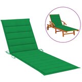 vidaXL Blazina za ležalnik zelena 200x50x3 cm blago Cene