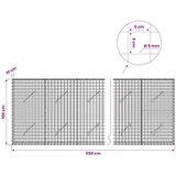  Gabion s žicom debljine 5 mm i mrežom 5x5 cm 550x10x100 cm - 10 cm 100 cm 550 cm | shoptok.hr