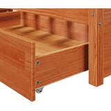  Konstrukcija postelje s predalom Voskast rjav 150 x 200 cm, (5000142043) | Shoptok.si