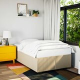 Maison Chic Posteljni okvir - Dvoposteljna postelja - Zakonska postelja brez vzmetnice krem 120x200 cm blago-J12151, (21762615) | Shoptok.si