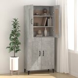  Komoda siva boja betona 69,5 x 34 x 90 cm od konstruiranog drva | shoptok.hr