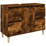Ormarić za umivaonik boja dimljenog hrasta 80x33x60 cm drveni | Eponuda.ba