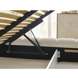 Bobochic Paris Bež tapecirani bračni krevet s prostorom za odlaganje s podnicom 160x200 cm Mont Blanc – | shoptok.hr