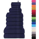 vidaXL 12-dijelni set ručnika modri 360 gsm 100 % pamuk | shoptok.hr