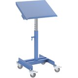 eurokraft pro Stojalo za material, nosilnost 150 kg, pomično, nastavitev višine 720 - 1050 mm, nastavitev višine z aretiranjem in vzmetenim zapahom | Shoptok.si