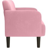  Dvosjed Ružičasti 109 cm Baršun | shoptok.hr