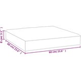  Jastuk za palete s uzorkom lišća 60x60x8 cm od tkanine Oxford | shoptok.hr