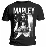 Bob Marley majica Logo M Črna-Bela