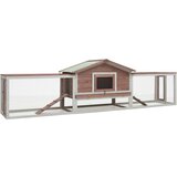 vidaXL Zajčnik mocha 310x70x87 cm trdna borovina in les jelke, (20802425) | Shoptok.si