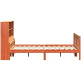 vidaXL Krevet s regalom za knjige bez madraca 150x200 cm masivno drvo | shoptok.hr