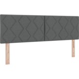 vidaXL Postelja s škripcem z vzmetnico Temno siva 140x190 cm Tkanina | Shoptok.si