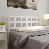  Uzglavlje za krevet bijelo 145 5x4x100 cm od masivne borovine Cijene