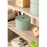 Bigso Box of Sweden Mentolno zelene kartonaste škatle s pokrovom za shranjevanje v kompletu 2 ks ø 26x17,5 cm Wilma – | Shoptok.si