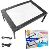 OBOVO povečevalno steklo z LED-osvetlitvijo s 5× povečava in zložljivim stojalom | Shoptok.si