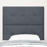  Glava postelje z gumbi, temno siva, 90 cm, žamet, (22051313) | Shoptok.si