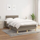 The Living Store Box spring postelja z vzmetnico taupe 120x200 cm blago - Box Spring Postelja, (21513071) | Shoptok.si