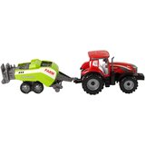  Rdeči kmetijski traktor z zelenim sejalnikom na trenje | Shoptok.si