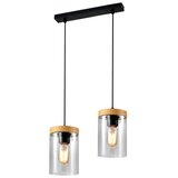 Candellux Lighting Wels Visilica Crna + Drvo 2x40W E27 | Eponuda.com