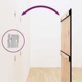  Zidno uzglavlje crno 82,5 x 3 x 110 cm od masivne borovine | shoptok.hr