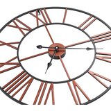  Zidni sat metalni 58 cm crveni | shoptok.hr