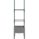  Vrtna sadilica s rešetkom svjetlosiva 40 x 40 x 142,5 cm PP | shoptok.hr