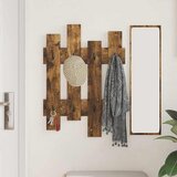  Vješalica za kapute na zidu Zidne Dimljeni hrast 60 x 3 x 82 cm | shoptok.hr