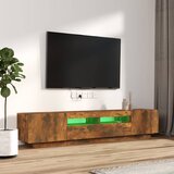  2-dijelni set TV ormarića LED boja dimljenog hrasta drveni | shoptok.hr