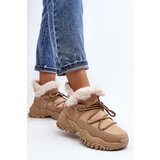 EVENTO Women's Beige Fur-lined Ankle Boots Cresandi | Shoptok.si
