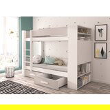 ADRK Pograd GARET za 2 osebi z vzmetnicama 94 cm - BELA-SIVA | Shoptok.si