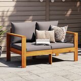 Maison Chic Vrtni kavč - Zunanji kavč z blazinami dvosed trden akacijev les, (22040597) | Shoptok.si
