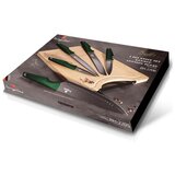 Berlinger Haus BH/2706 set nožev z rezalno desko iz bambusa, smaragdno zelena, 6 kosov, emerald collection Cene