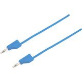 Voltcraft Merilni kabel [vtikač 4 mm - vtikač 4 mm] 0.25 m modre barve MSB-300 zložljiv drug v drugega, (20422576) Cene